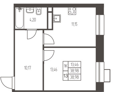Планировка квартиры, ID 555065