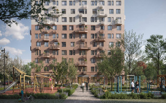 территория комплекса ЖК Горки Парк