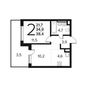Планировка квартиры, ID 550193