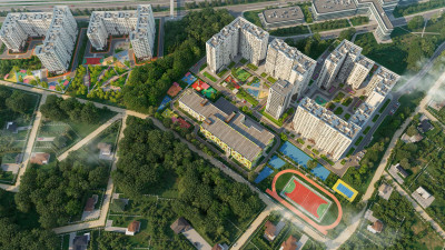 Планировка двухкомнатной(квартира) площадью 55.8 квадратных метров в ЖК “ЖК Белые Ночи”