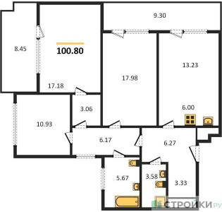 Планировка квартиры, ID 245805