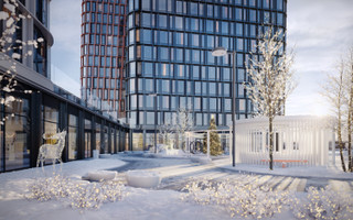 Планировка однокомнатной(квартира) площадью 48.7 квадратных метров в “ЖК Дом 56”