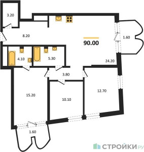 Планировка квартиры, ID 523006