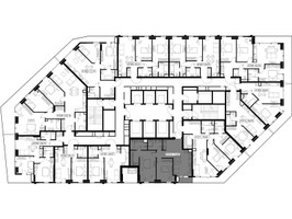 Планировка двухкомнатной(апартаменты) площадью 72.04 квадратных метров в “ЖК JOIS (Джойс)”