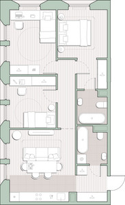 Планировка квартиры, ID 551529