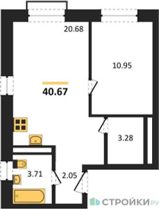 Планировка квартиры, ID 393279