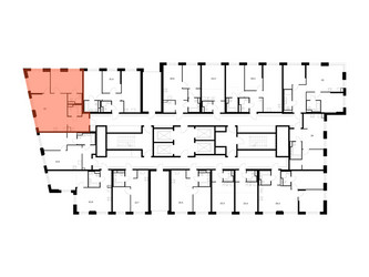 Планировка двухкомнатной(квартира) площадью 69 квадратных метров в ЖК “ЖК 2-й Иртышский”