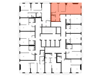 Планировка двухкомнатной(квартира) площадью 61.7 квадратных метров в ЖК “ЖК 2-й Иртышский”