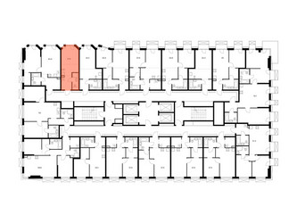Планировка студии(квартира) площадью 21.6 квадратных метров в ЖК “ЖК 2-й Иртышский”