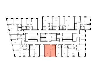 Планировка однокомнатной(квартира) площадью 36.5 квадратных метров в ЖК “ЖК 2-й Иртышский”
