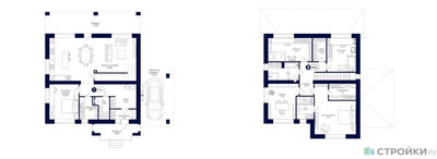 Планировка 4+ комнатной(квартира) площадью 245.3 квадратных метров в ЖК “ЖК Мечта”