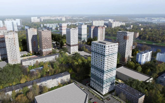 ЖК “Фабрикант” с высоты птичьего полета