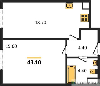 Планировка квартиры, ID 125858