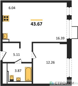 Планировка квартиры, ID 225647