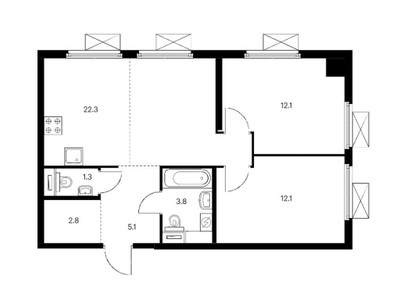 Планировка квартиры, ID 39569