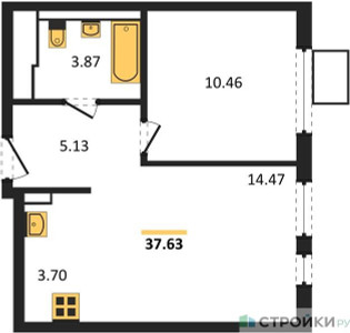 Планировка квартиры, ID 455296