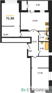Планировка квартиры, ID 262646