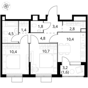 Планировка квартиры, ID 553060