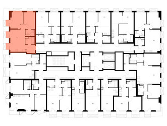 Планировка двухкомнатной(квартира) площадью 50.7 квадратных метров в ЖК “ЖК 2-й Иртышский”
