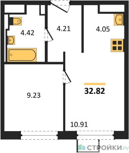 Планировка квартиры, ID 296897