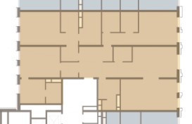 Планировка трехкомнатной(апартаменты) площадью 226 квадратных метров в “ЖК Allegoria Mosca (Аллегория Моска)”
