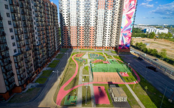 спортивные площадки ЖК Позитив