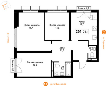 Планировка квартиры, ID 190507