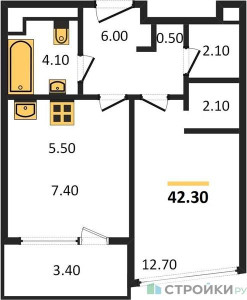 Планировка квартиры, ID 336502