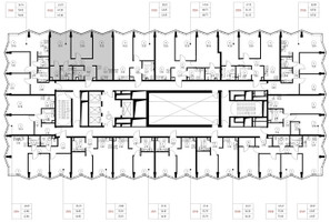 Планировка двухкомнатной(квартира) площадью 67.3 квадратных метров в “Дом премиум-класса МИРА”