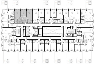 Планировка двухкомнатной(квартира) площадью 67.3 квадратных метров в ЖК “Дом премиум-класса МИРА”
