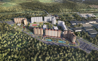 ЖК "Оптима" с высоты птичьего полета