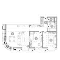 Планировка трехкомнатной(квартира) площадью 80.2 квадратных метров в “ЖК УНО Соколиная гора”