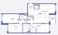 Планировка квартиры 4+ комнат (Квартиры)134.8