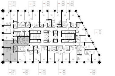 Планировка двухкомнатной(квартира) площадью 73.3 квадратных метров в ЖК “Дом премиум-класса МИРА”