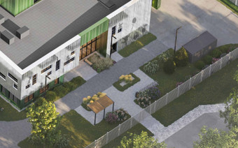 Двор в ЖК “ULTIMAcity”