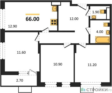 Планировка квартиры, ID 161340