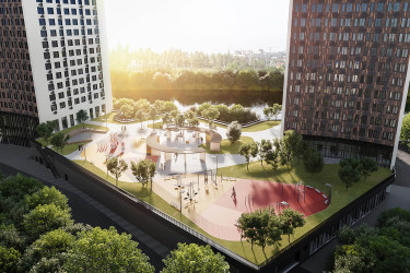 Планировка однокомнатной(квартира) площадью 38.1 квадратных метров в ЖК “ЖК Премиум”