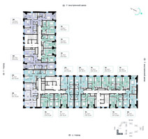 Планировка двухкомнатной(квартира) площадью 77.15 квадратных метров в “СберСити в Рублево-Архангельском”
