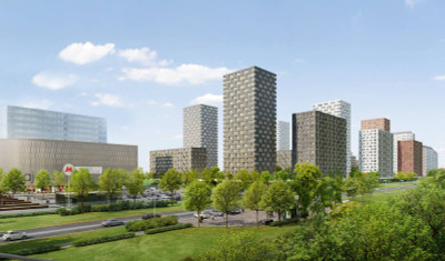 Планировка двухкомнатной(квартира) площадью 53.2 квадратных метров в ЖК “ЖК Кварталы 21/19”