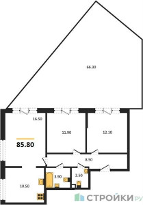 Планировка квартиры, ID 489223