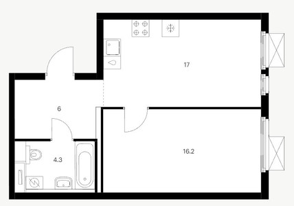 Планировка квартиры, ID 548904