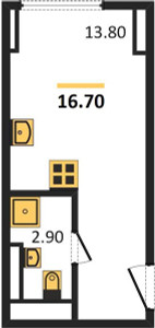 Планировка апартаментов, ID 102609