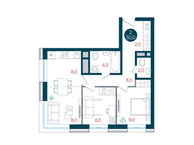 Планировка квартиры, ID 441043