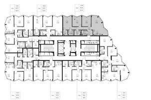 Планировка трехкомнатной(квартира) площадью 82.8 квадратных метров в “Дом премиум-класса МИРА”