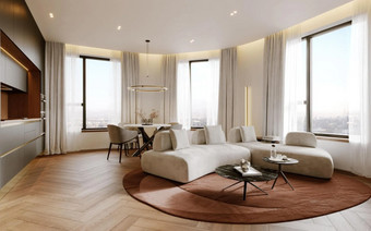 Гостиная в “Левел Нижегородская”