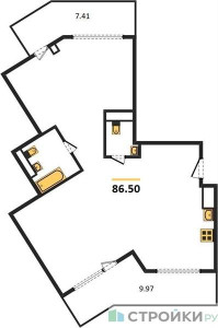Планировка квартиры, ID 462058