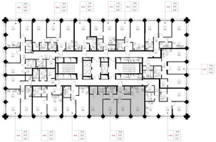 Планировка трехкомнатной(квартира) площадью 84 квадратных метров в “Дом премиум-класса МИРА”