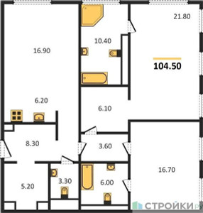 Планировка квартиры, ID 188761
