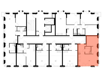 Планировка однокомнатной(квартира) площадью 39.9 квадратных метров в ЖК “ЖК 2-й Иртышский”