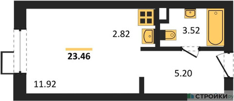 Планировка апартаментов, ID 232725